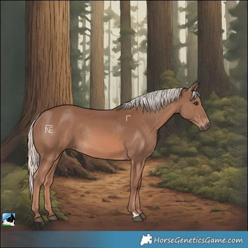 Horse Color:Chestnut Mushroom Rabicano