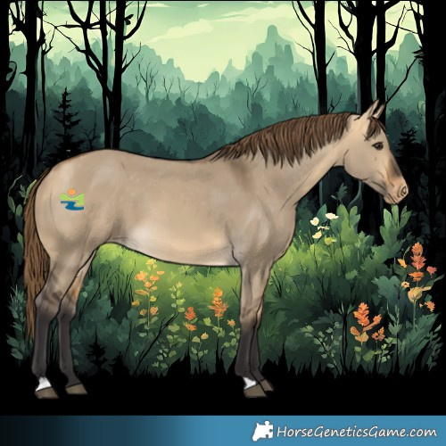 Horse Color:Buckskin Dun Varnish
