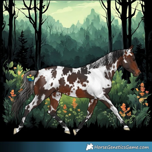 Horse Color:White Spotted Bay
