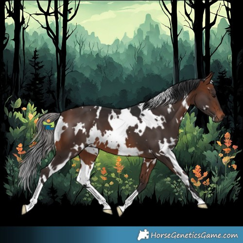 Horse Color:White Spotted Bay