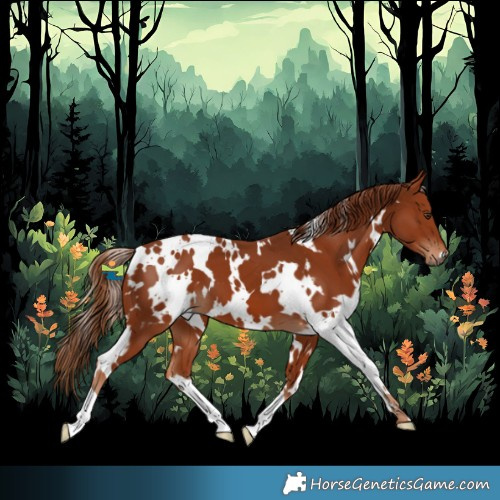 Horse Color:White Spotted Chestnut 