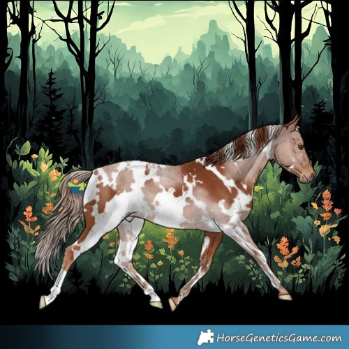 Horse Color:White Spotted Chestnut