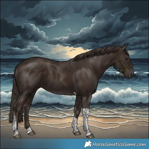 Horse Color:Liver Chestnut Tobiano 