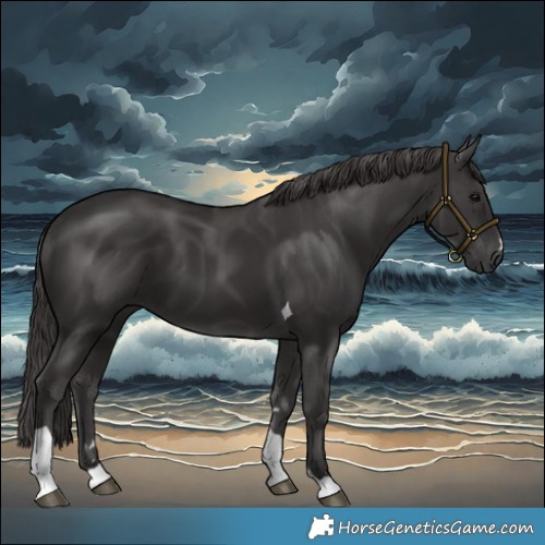 Horse Color:Smoky Black Tobiano 
