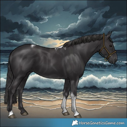 Horse Color:Smoky Black Tobiano