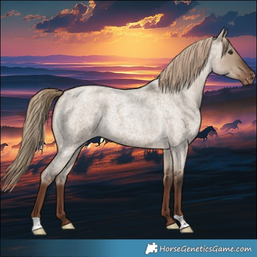 Horse Color:Liver Red Dun Roan Appaloosa