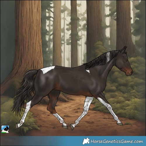 Horse Color:Liver Chestnut Tobiano 