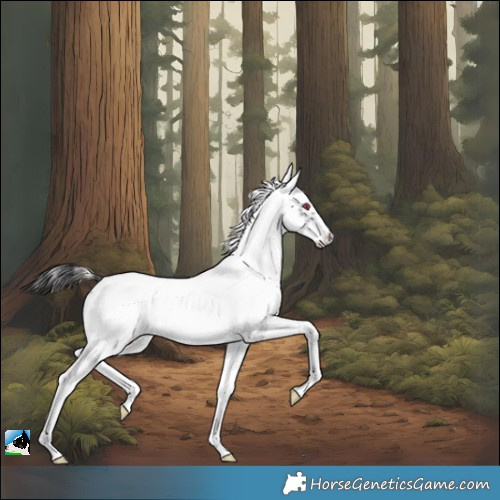 Horse Color:Blue Onyx Sabino Frame Rabicano