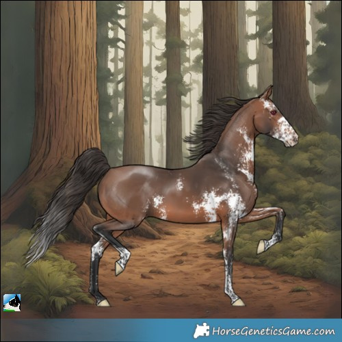 Horse Color:Bay Mushroom Sabino
