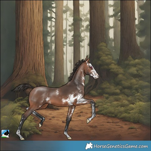 Horse Color:Bay Mushroom Sabino