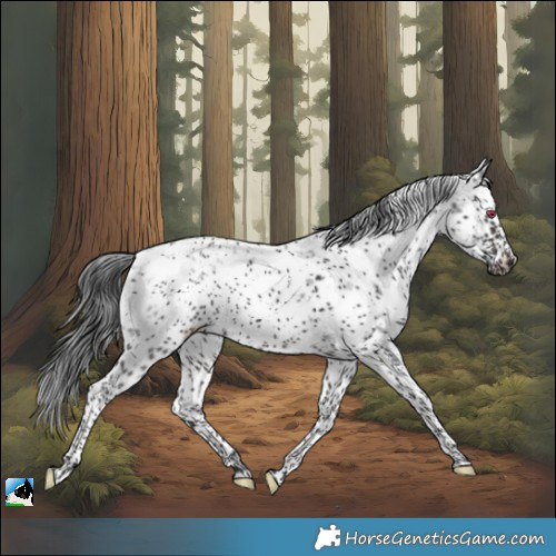 Horse Color:White Spotted Brown Sabino Frame Rabicano 