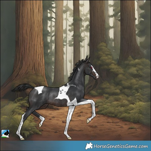 Horse Color:Brown Tobiano Rabicano 