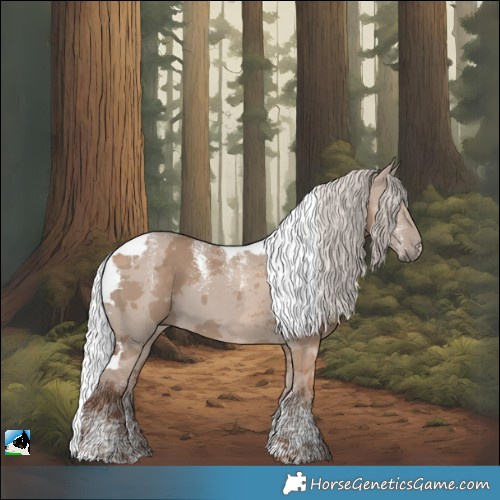 Horse Color:Powder White Silver Grullo Merle