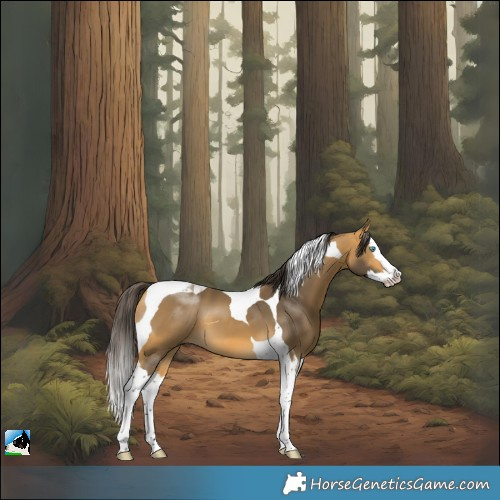 Horse Color:Buckskin Splash Tobiano 