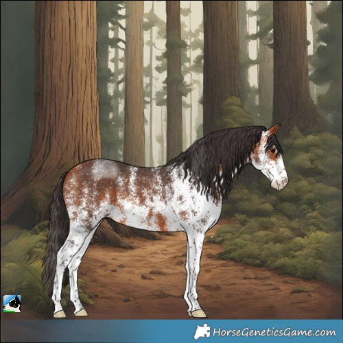 Horse Color:White Spotted Bay
