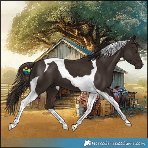 Horse Color:Liver Chestnut Tobiano