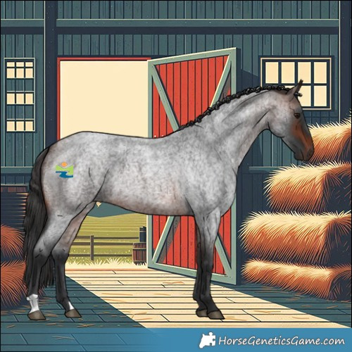 Horse Color:Brown Roan