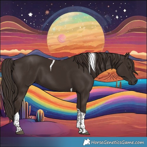 Horse Color:Liver Chestnut Tobiano