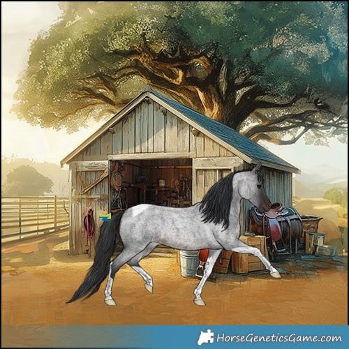 Horse Color:Brown Roan Tobiano Rabicano 