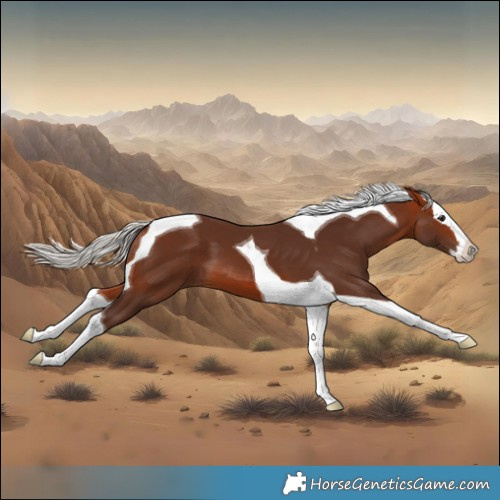 Horse Color:Silver Bay Splash Tobiano