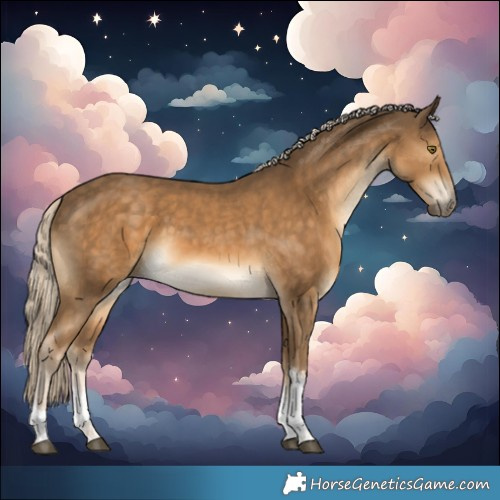 Horse Color:Chocolate Palomino Tobiano 