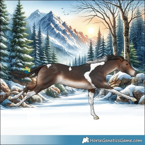 Horse Color:Brown Tobiano