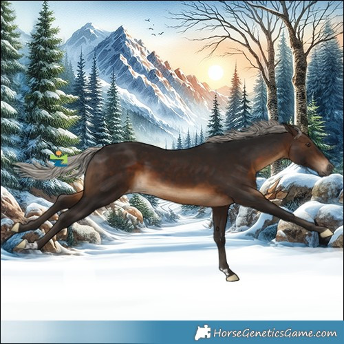 Horse Color:Gray Silver Brown Appaloosa 