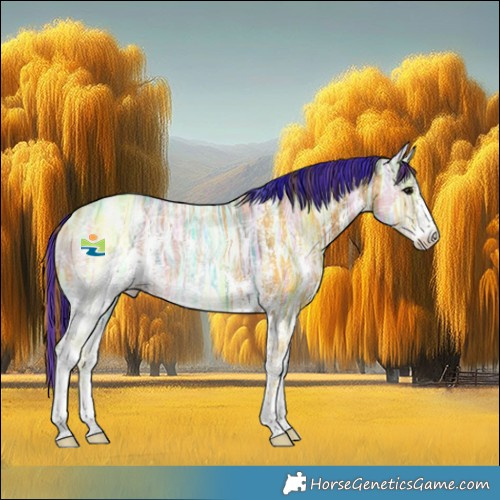 Horse Color:Painted Brown Ice Sabino Rabicano