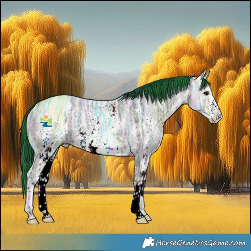 Horse Color:Painted Brown Ice Sabino