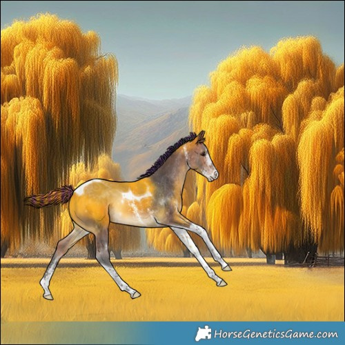 Horse Color:Painted Bay Sabino Tobiano Rabicano 