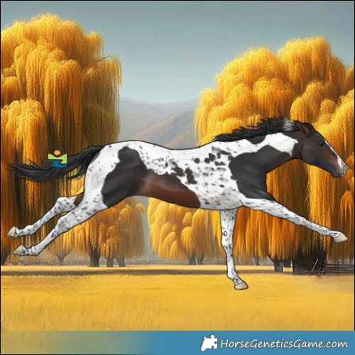 Horse Color:Brown Tobiano