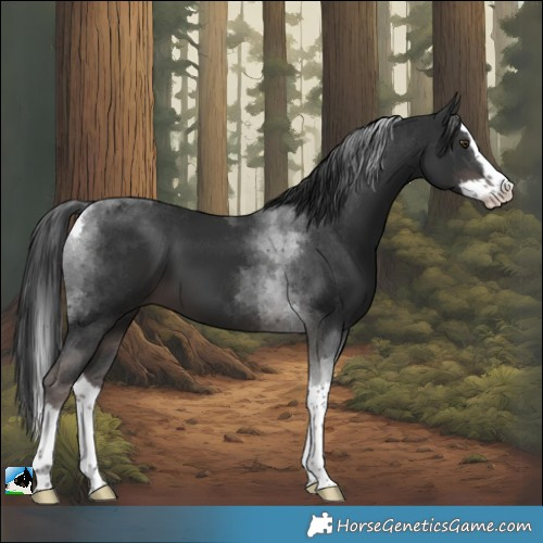 Horse Color:Platinum Liver Chestnut Splash Tobiano 
