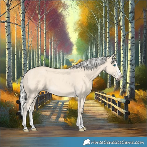Horse Color:Cremello Splash and Cremello Splash