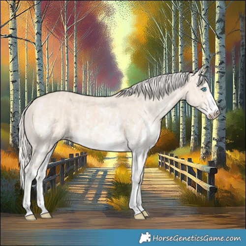 Horse Color:Cremello Sabino and Cremello Dun Sabino