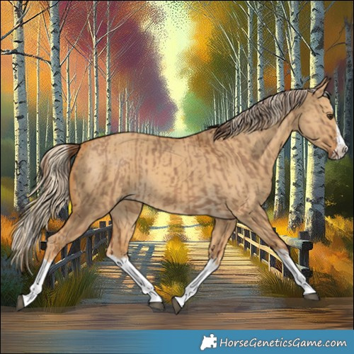 Horse Color:Red Dun Splash  and Palomino Dun Splash 
