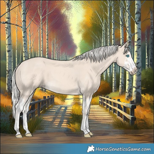 Horse Color:Cremello Splash and Cremello Splash