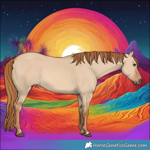 Horse Color:Red Dun Rabicano