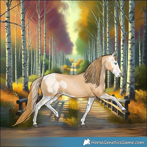 Horse Color:Bay Snowdrop Pearl Splash  and Chestnut Pearl Splash 
