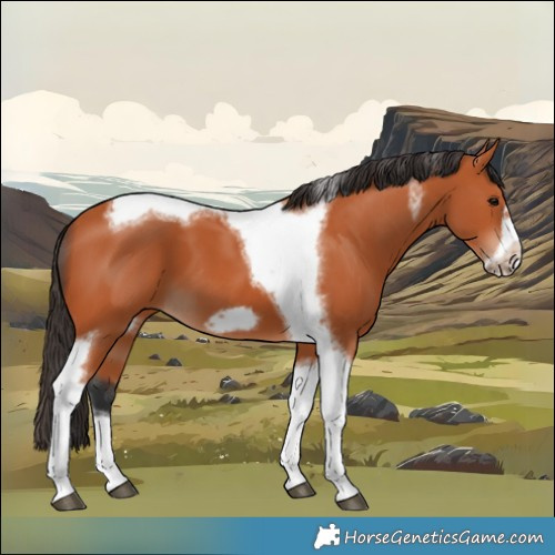 Horse Color:Bay Tobiano Frame