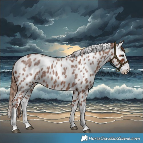 Horse Color:Red Roan Splash Leopard 