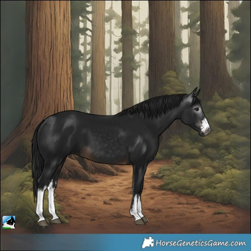 Horse Color:Gray White Spotted Brown