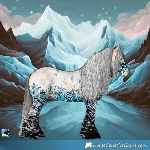 Horse Color:White Spotted Buckskin Rabicano 