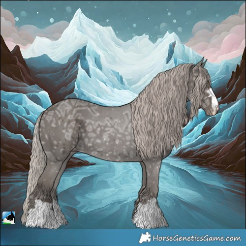 Horse Color:Silver Black Ice Varnish 