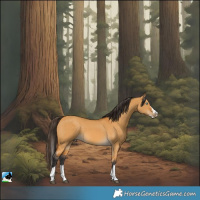 Horse Color:Buckskin Dun Splash