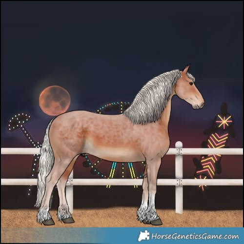 Horse Color:Silver Brown Tobiano