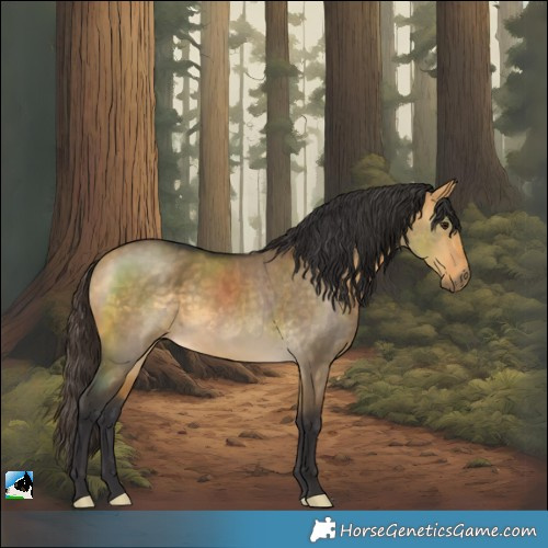 Horse Color:Buckskin Dun Rabicano