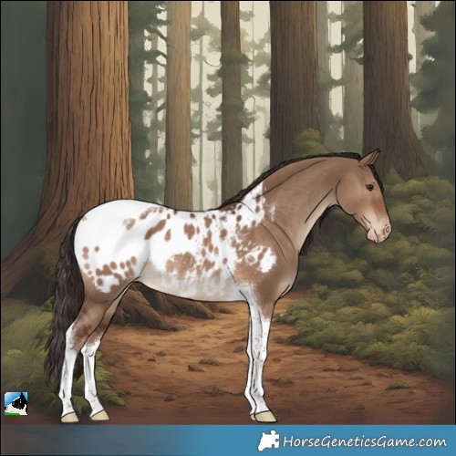 Horse Color:Liver Red Dun Tobiano Blanket Rabicano 