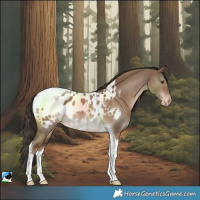 Horse Color:Liver Red Dun Tobiano Blanket Rabicano 