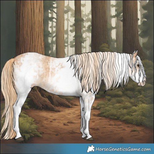 Horse Color:White Spotted Red Dun Rabicano  and White Spotted Red Dun Rabicano 