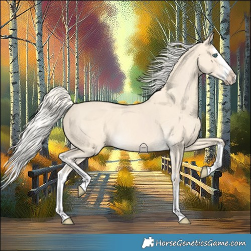 Horse Color:Cremello Splash  and Cremello Splash Rabicano 